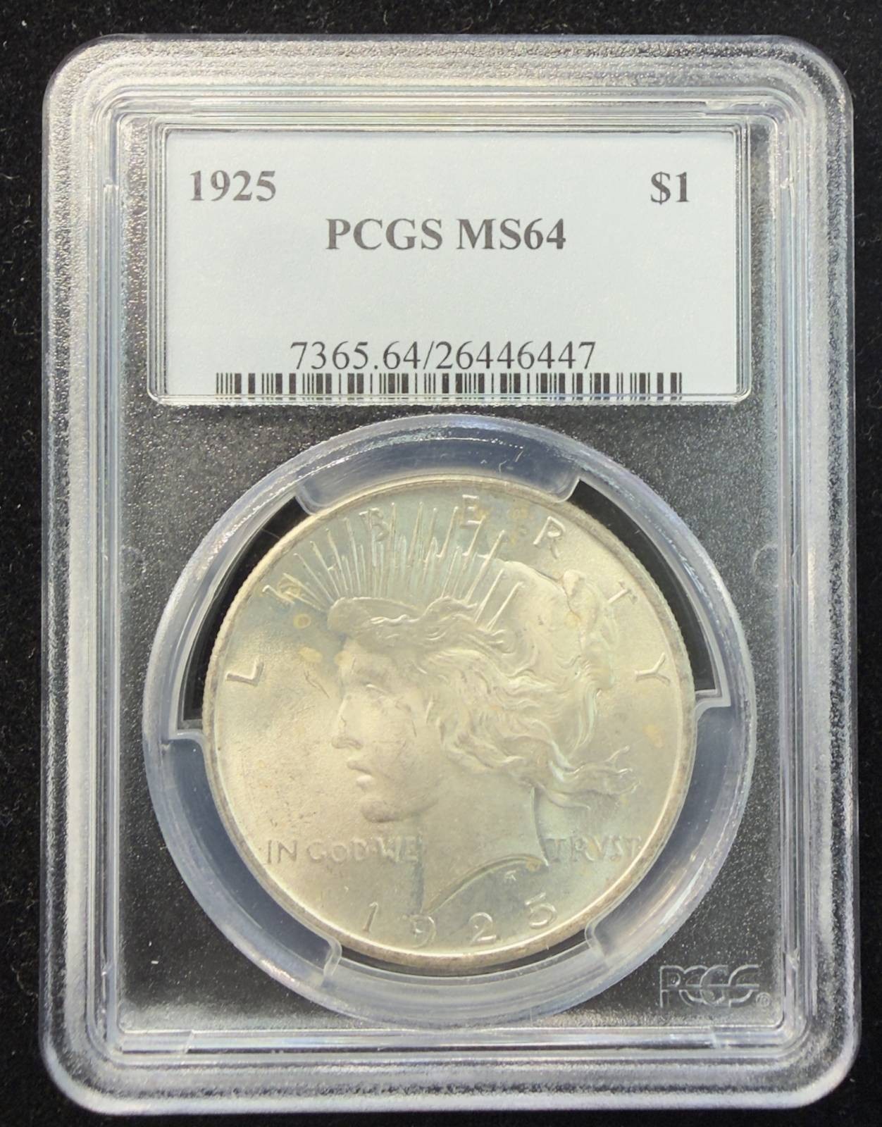 1925 P Peace Silver Dollar PCGS MS-64
