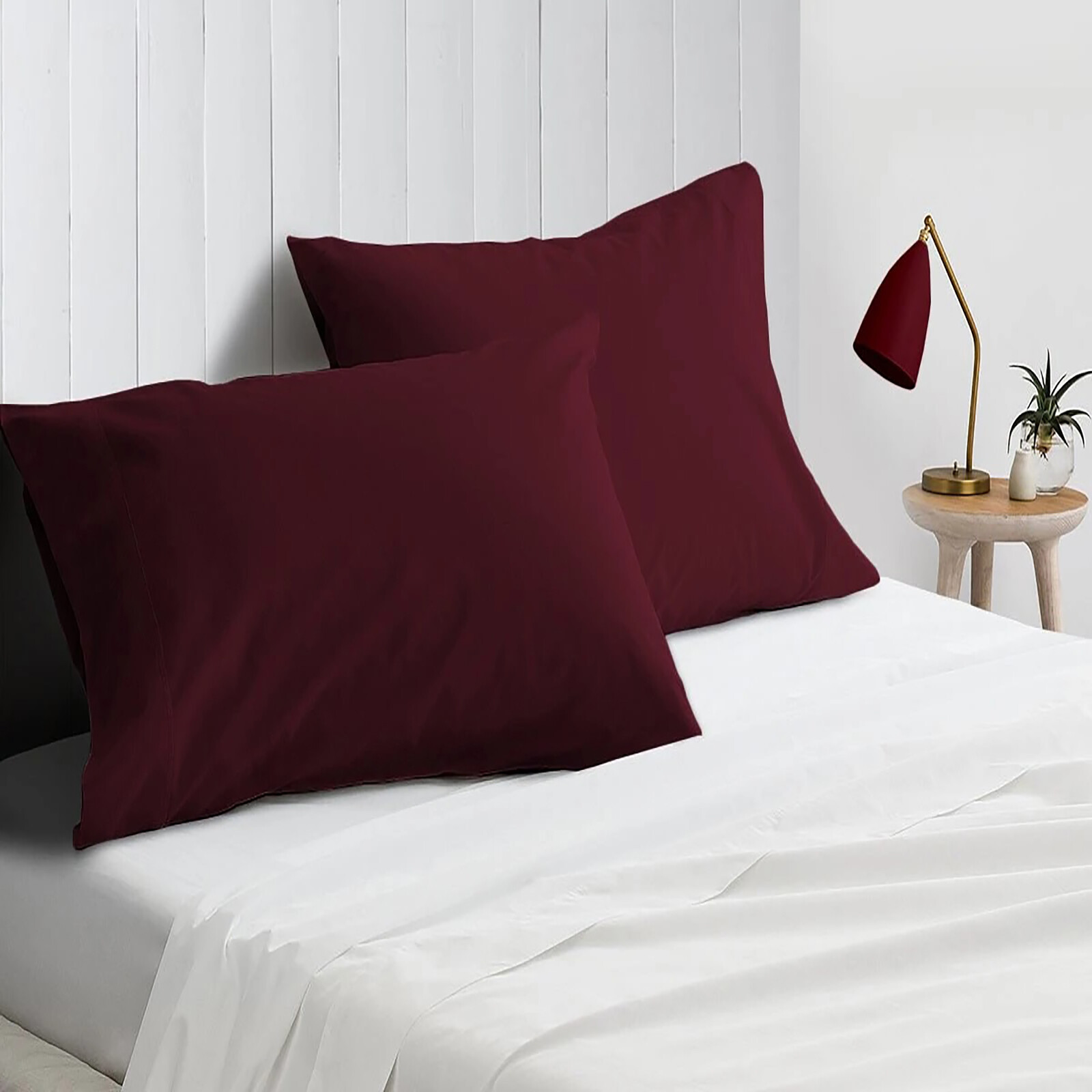 Premium Bed Sheets Extra Deep Pocket 1000 TC OR 1200 TC 100% Cotton Wine Solid
