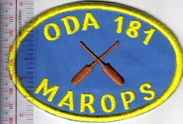 US Army 1st Special Forces Group ABN MAROPs Operational Det A-181 NO TARIFF