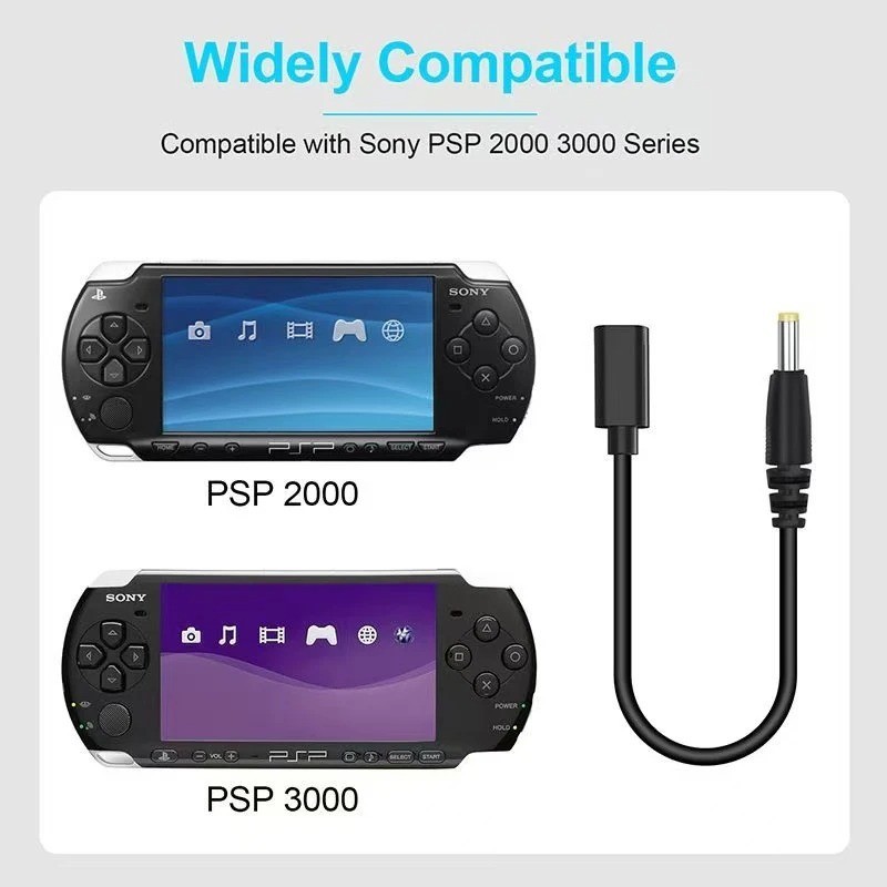 USB C Charging Cable for Sony PSP 1000 2000 3000 Type C Power Cord