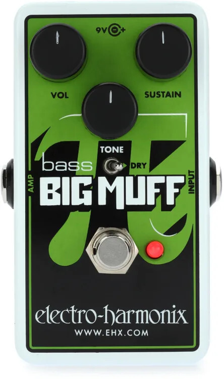 Electro-Harmonix Nano Bass Big Muff Pi Fuzz Bass Effects Pedal