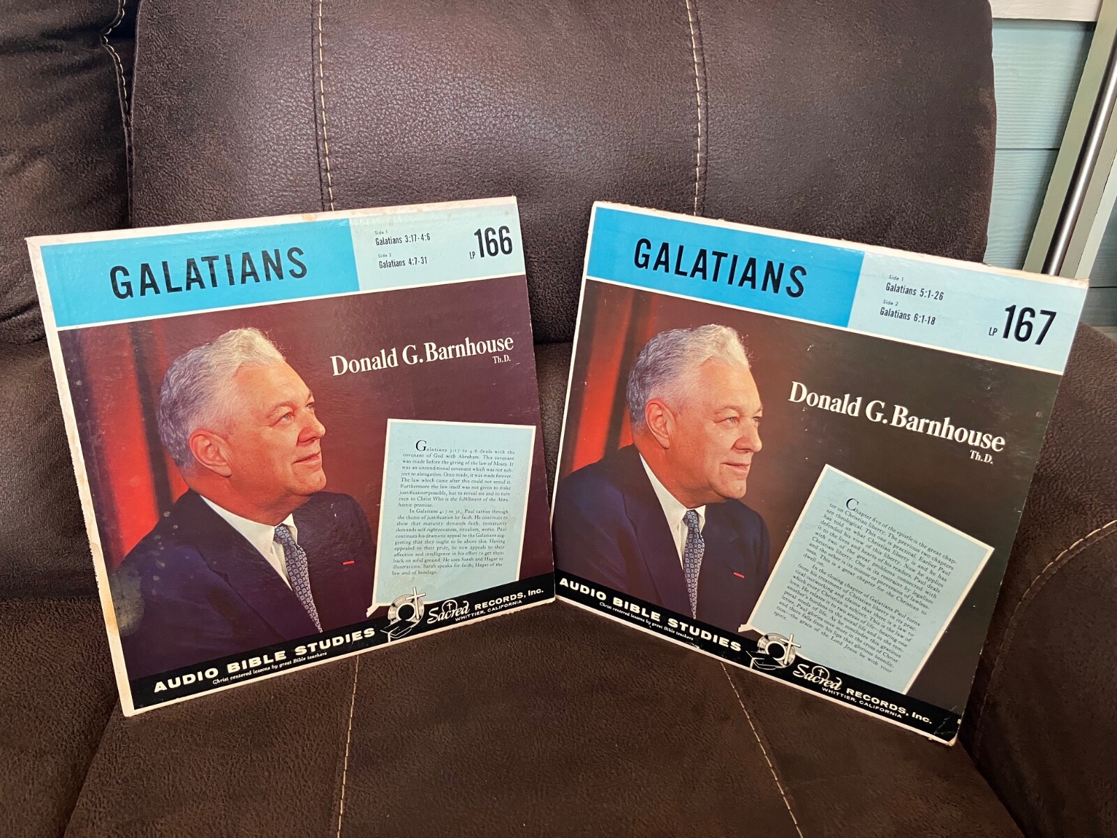 Donald Barnhouse Th.D. Galatians TWO LP LOT chapters 3:17-6:18 FREE SHIP
