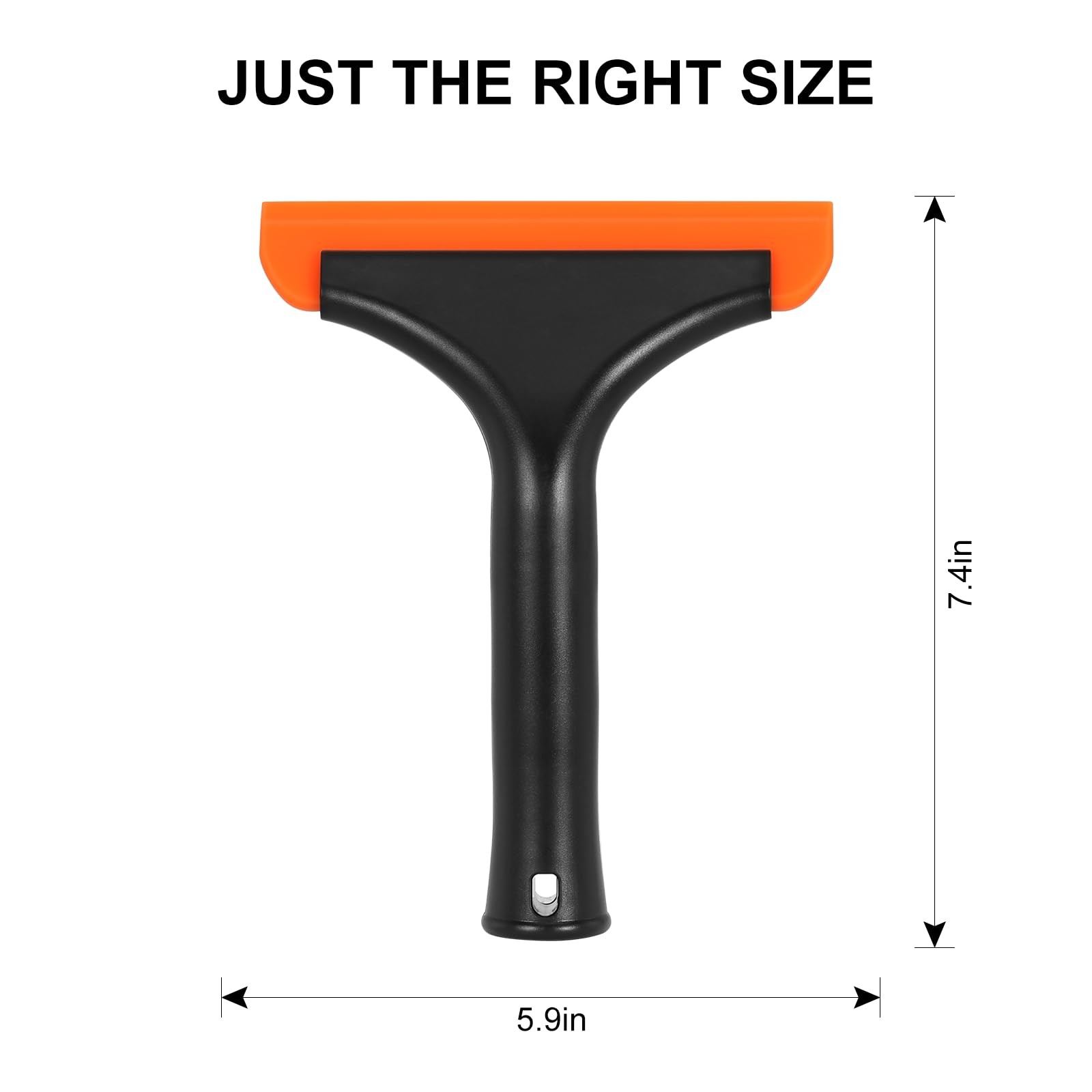 SetSail Shower Squeegee for Glass Doors, Small 2 Pack, Black