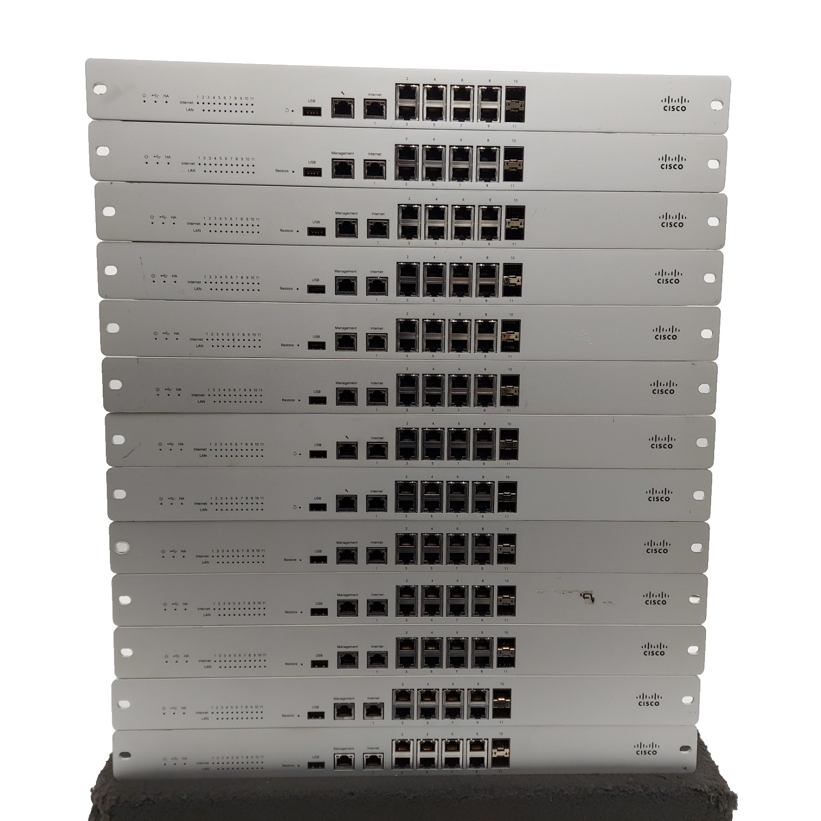 LOT OF 13 Cisco Meraki MX100 Cloud Managed Security Appliance *Unclaimed*