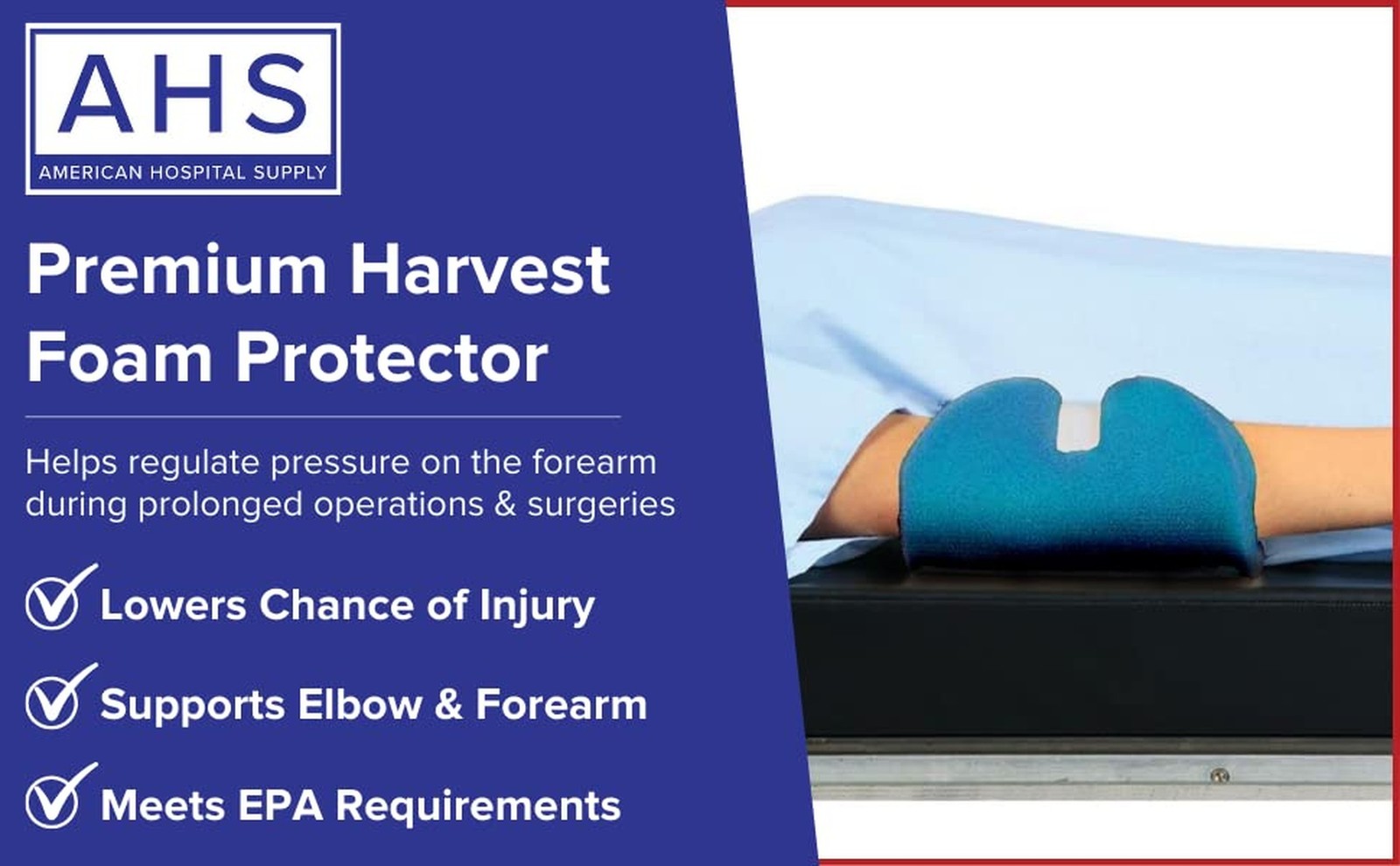 AHS Adjustable Foam Positioner | Ulnar Nerve Protector | Decubitus Care Elbow...
