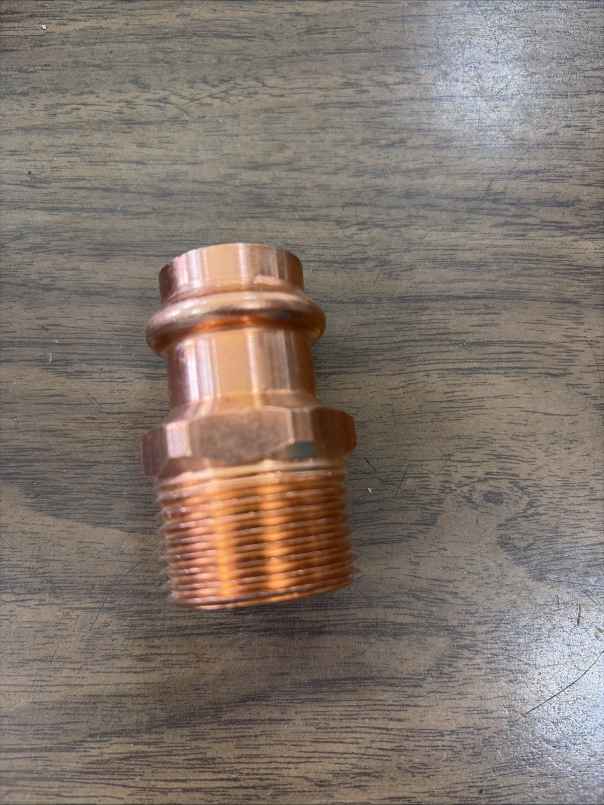 3/4" Press x 1" MIP LF Copper Press Reducing Male Adapter