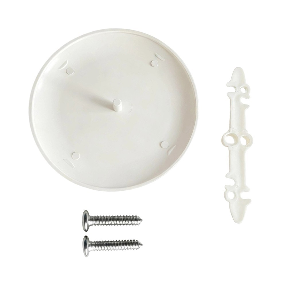 Round Ceiling Cover for Smoke Detector Mounting 5.For 35 Inch Paintable White