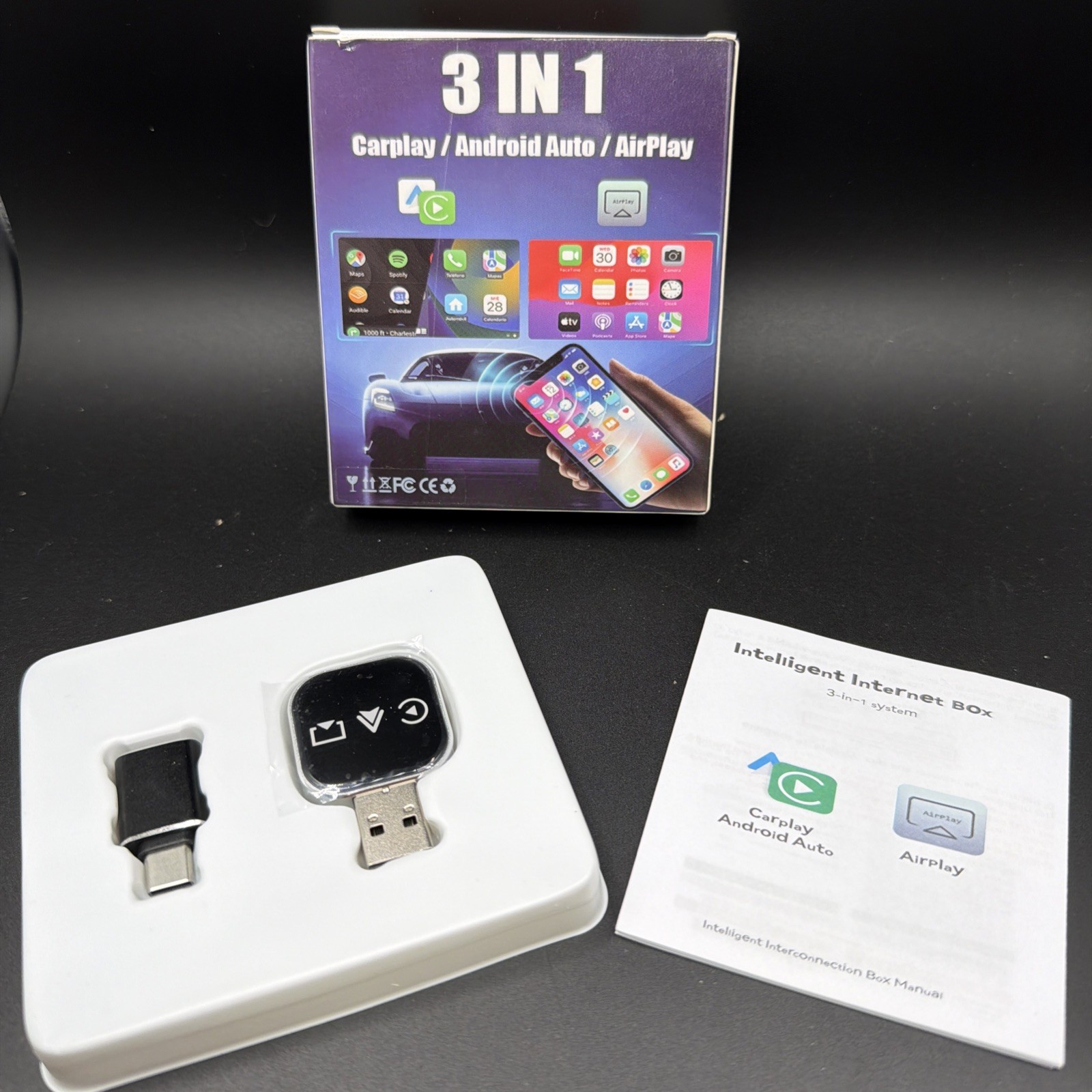 3 in 1 CarPlay/Android auto/AirPlay