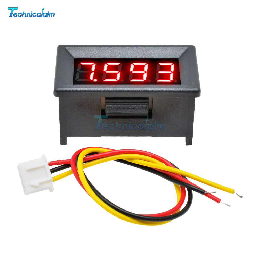 10pcs 0.36" Digital 3-Wires LED Display 4-Bit DC 0V-100V Voltmeter Meter Tester-