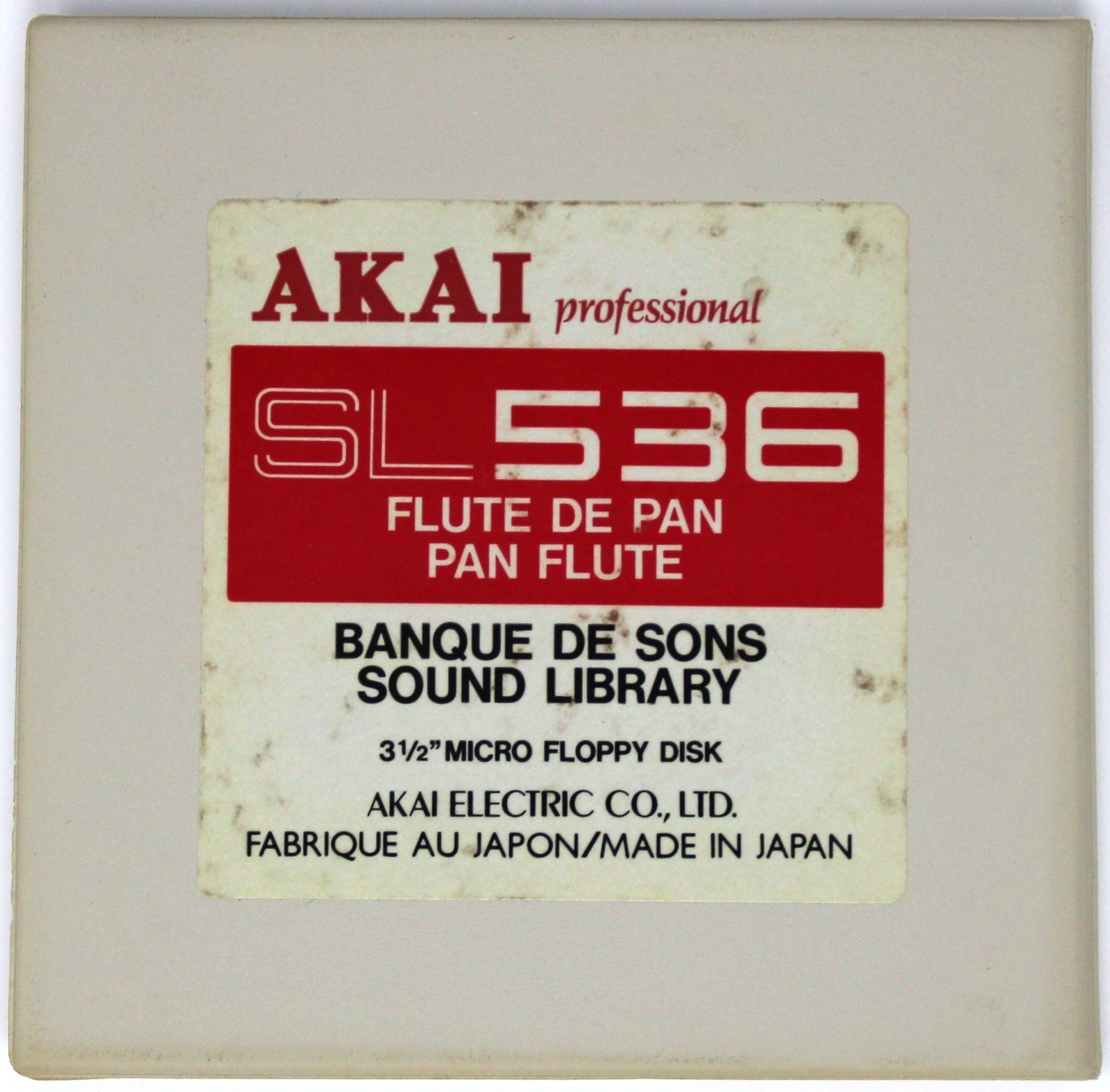 Akai SL536 Pan Flute S900 Format Floppy Disk Banque De Sons