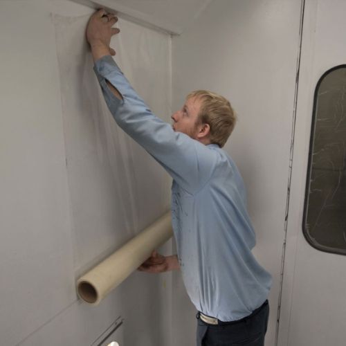 RBL Products 2ml Paint Booth Wrap, 36" x 100' Roll