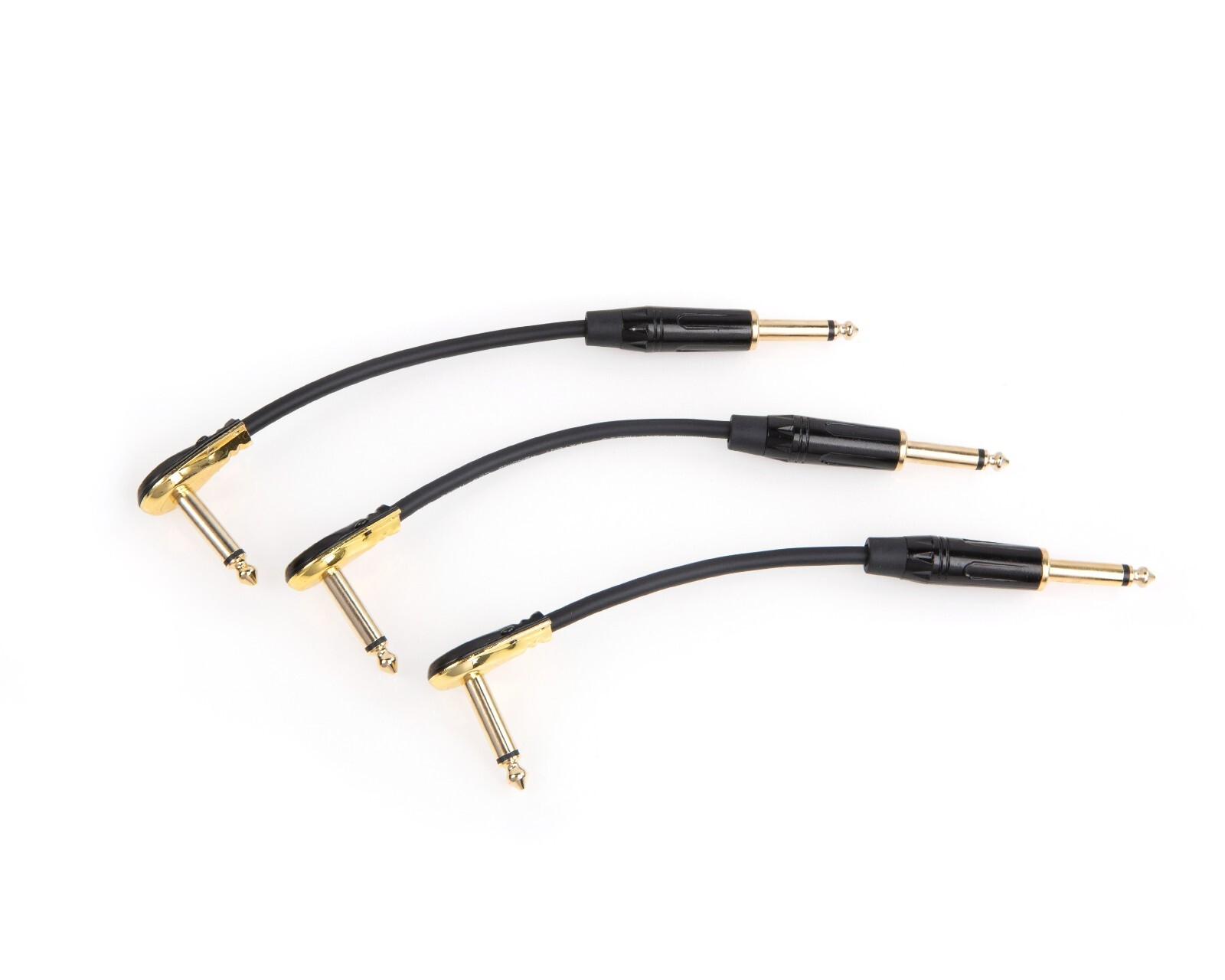 3-Pack Mogami 2314 Pedal Effects, single angle Patch cable