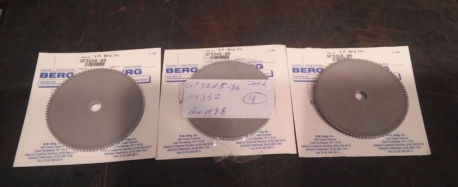 Three (3) Berg Sprockets - Model GF32A5-96