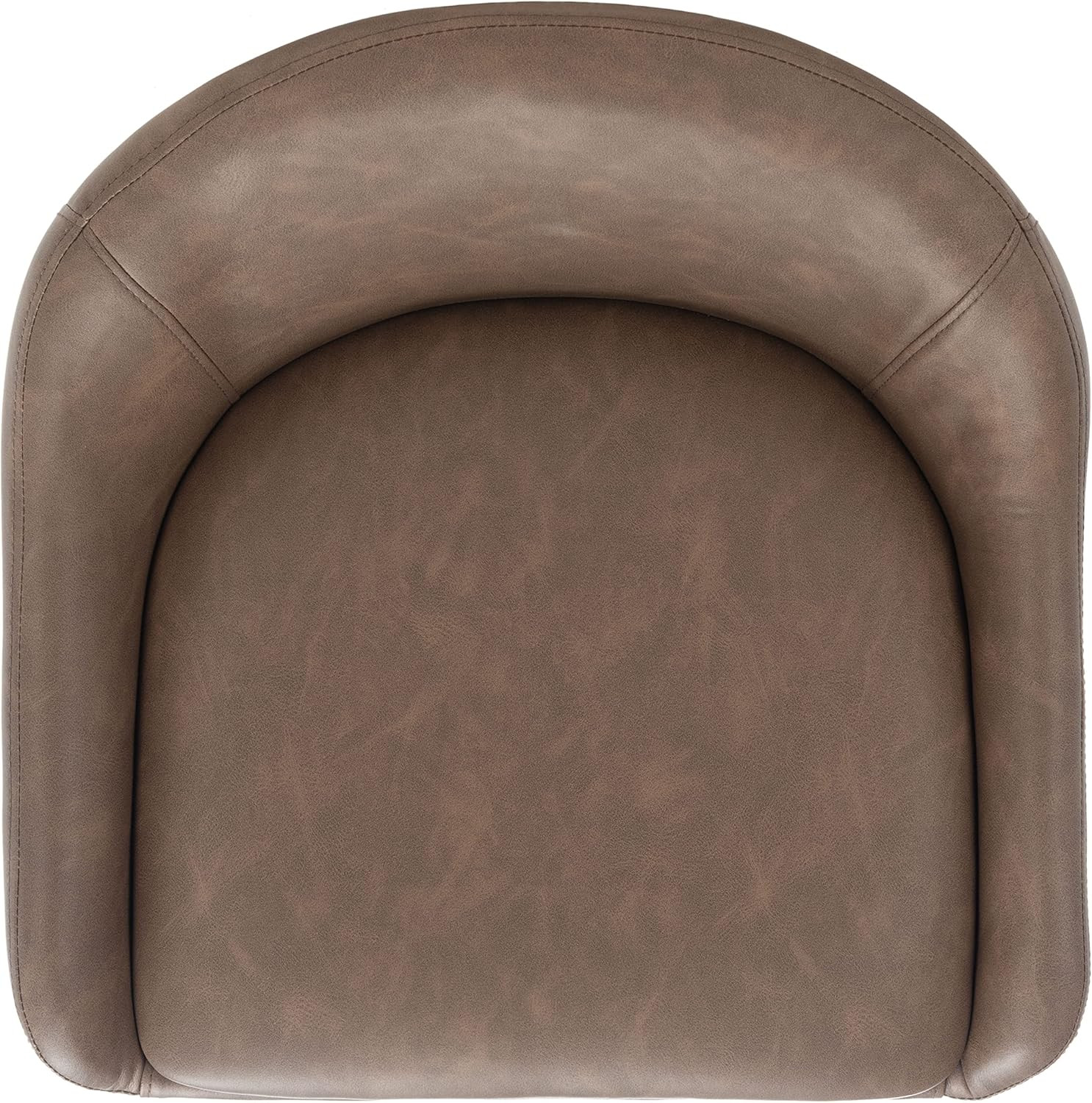 Anson Saddle Brown Faux Leather 25-Inch Counter Stool by Home