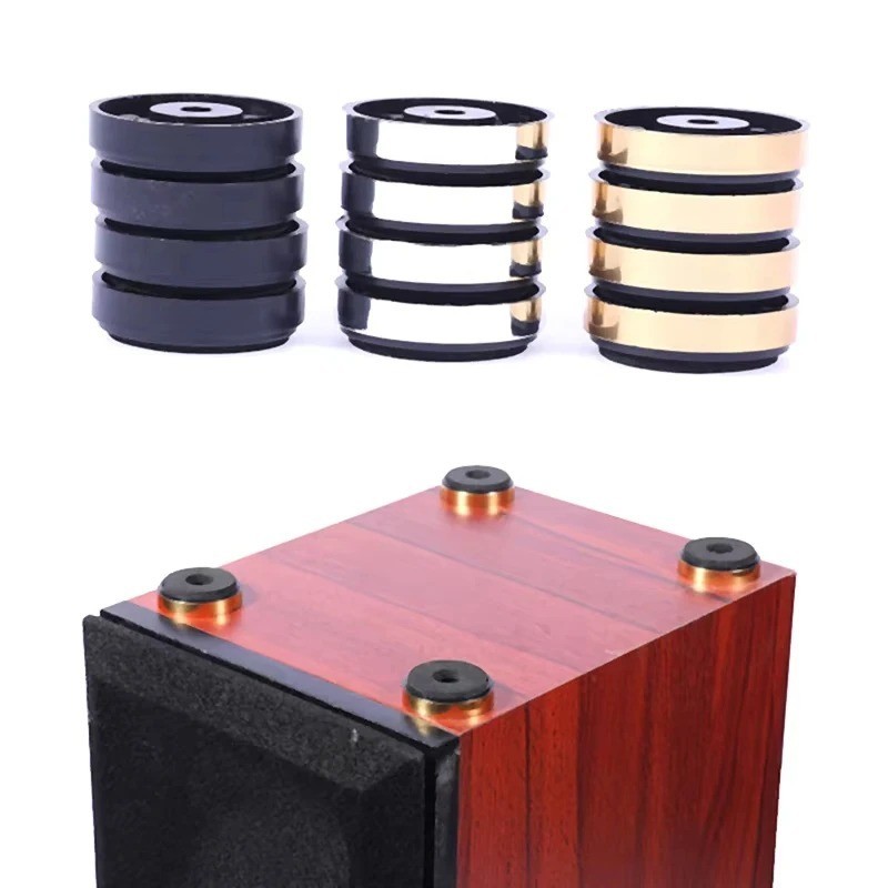 4PCS HiFi Speaker Amplifier Isolation Feet Anti Vibration Shock Absorber Pads