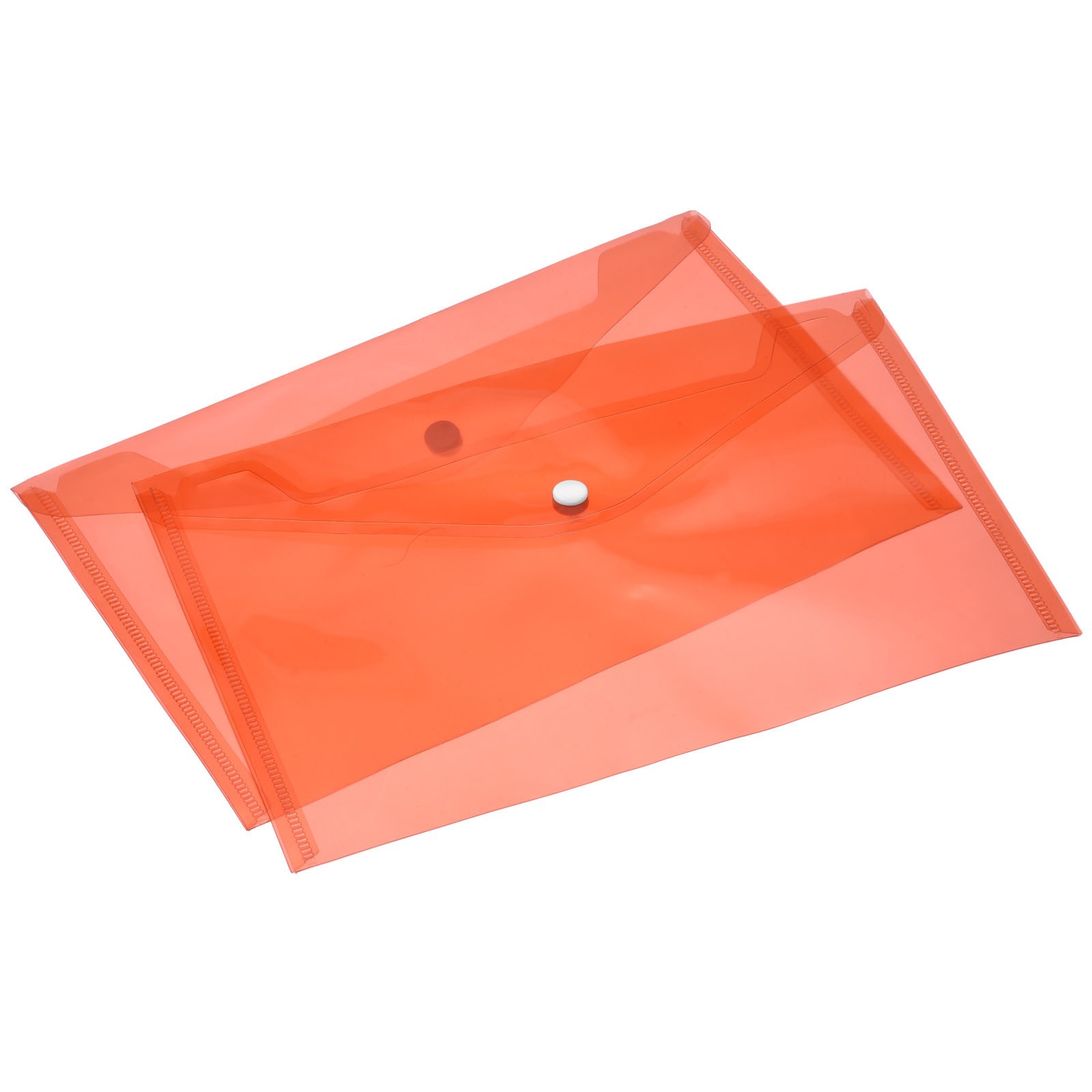 12 Pack File Folders Clear A5 Files Envelope Plastic Document Pockets Red