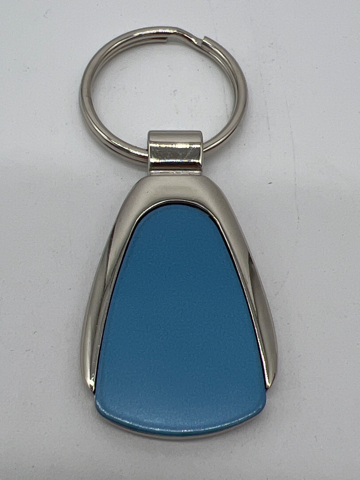 Premium Blue & Silver Metal Keychain Accessory