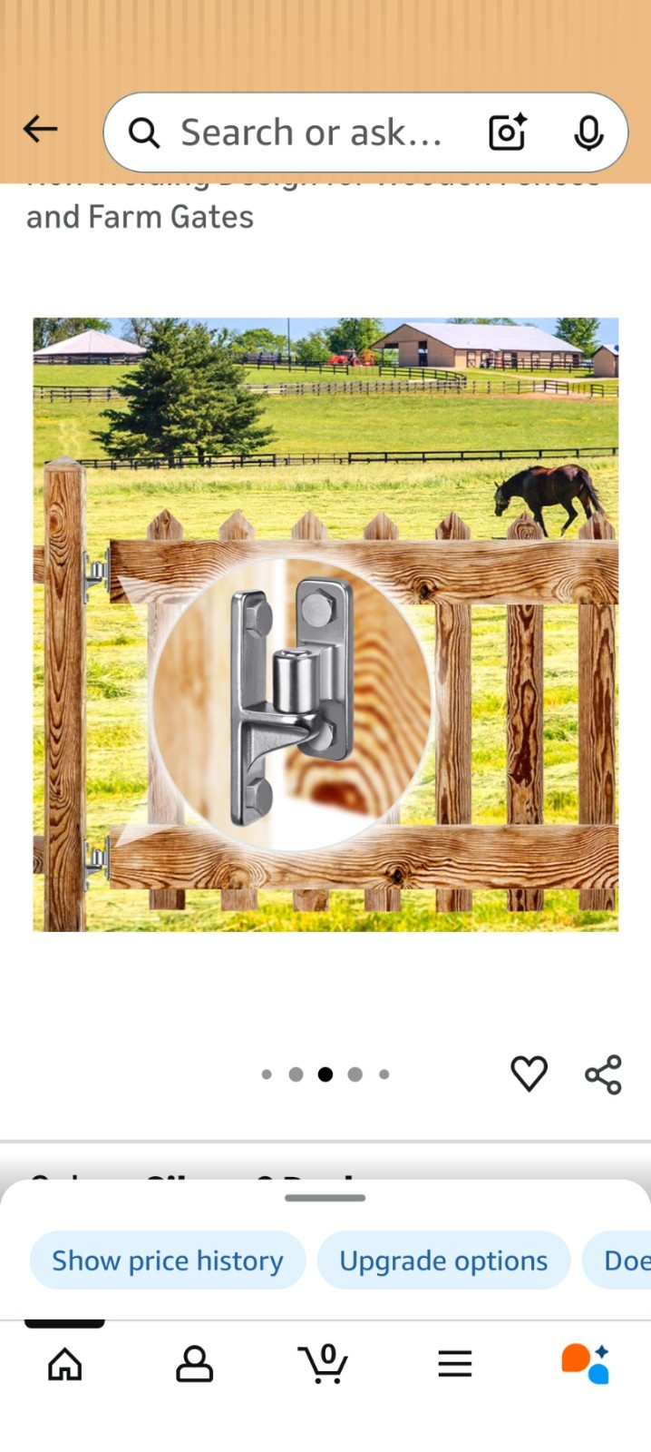 Lifeswell Fence Gate Hinges 2 Pack Permanent Anti-Rust