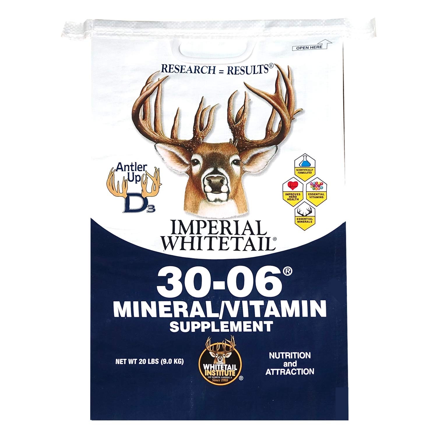 Whitetail Institute 30-06 Mineral and Vitamin Supplement for Deer Food Plots,