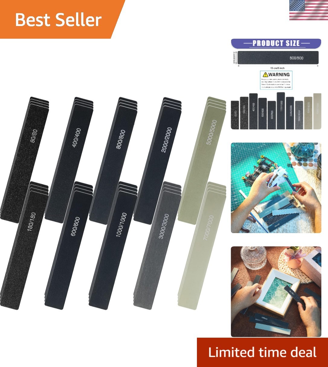 40 Pcs Professional Polishing Sticks -  Sanding Tools for All Surfaces