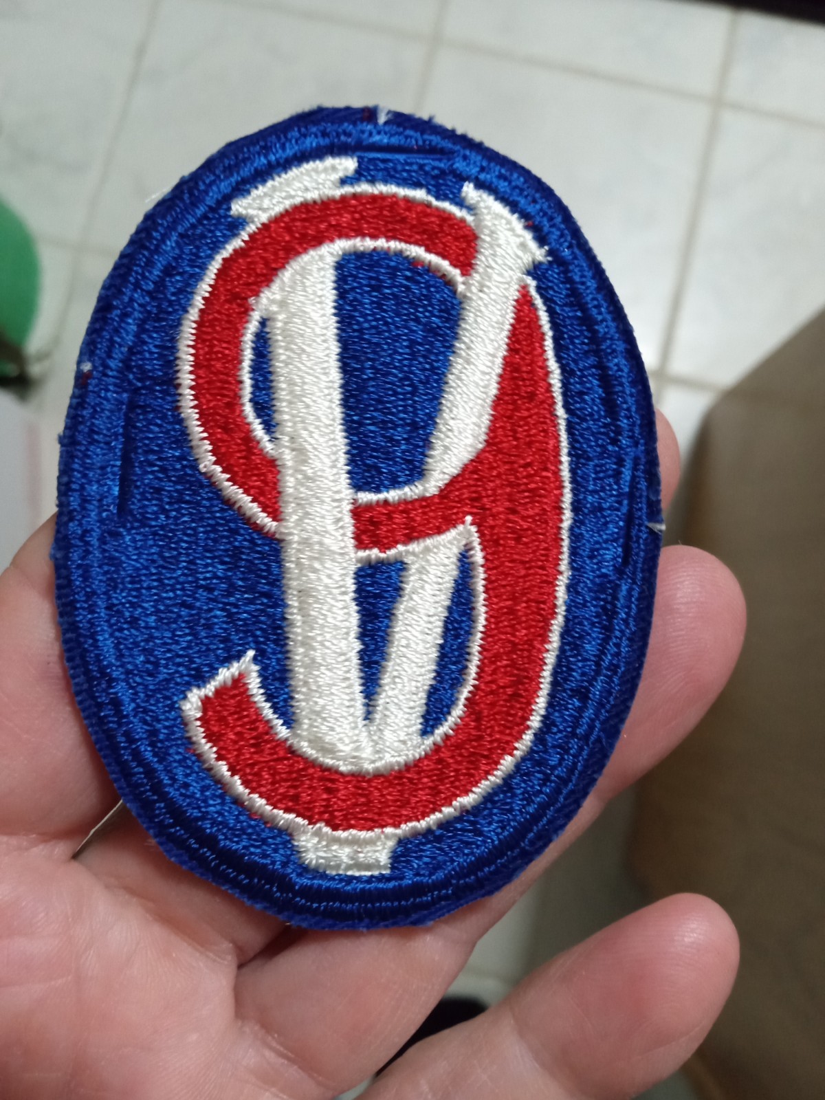 WWII 95th US Infantry Division variation patch WW2  NO GLOW