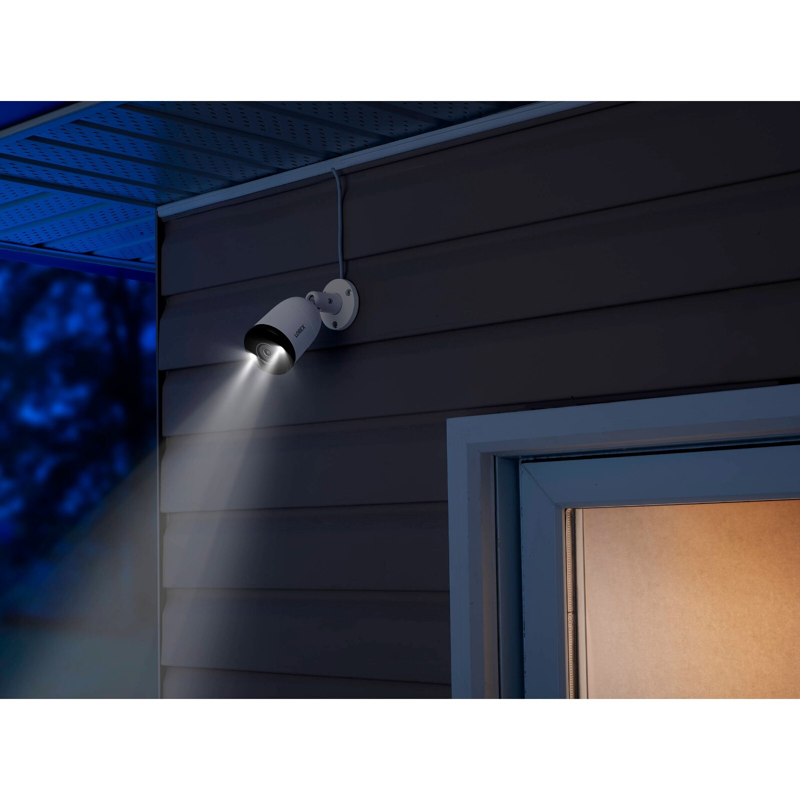 Lorex 4K UHD Smart Deterrence Outdoor Network Bullet Camera with Night Vision
