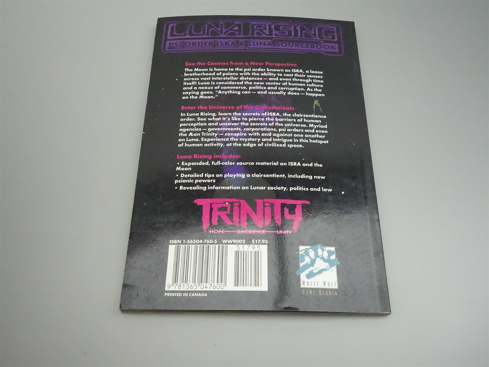 Trinity: Luna Rising - Psi Order Isra & Luna sourcebook (White Wolf)