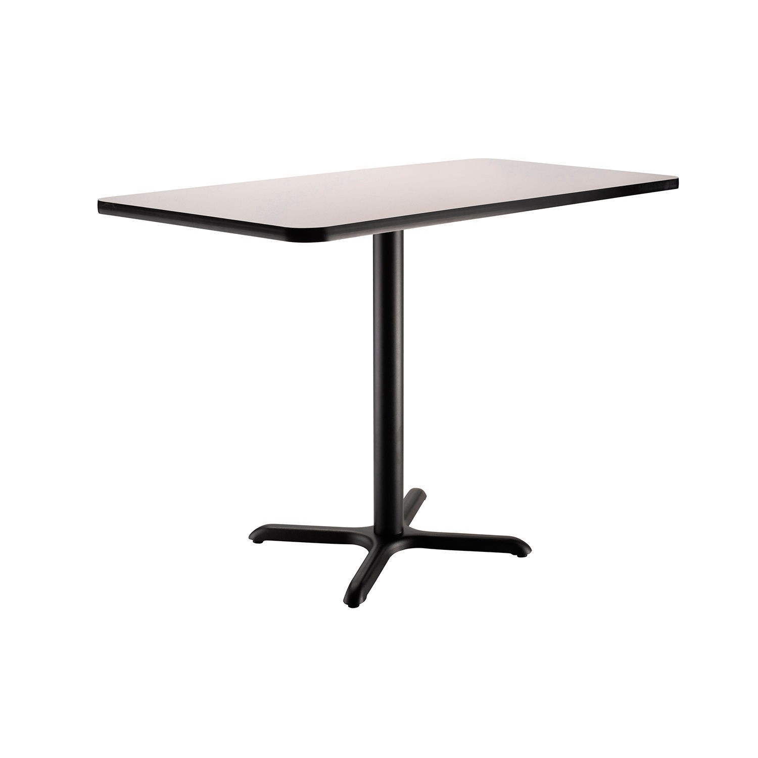 Counter Height Restaurant Table Gray 48"L x 30"W x 36"H