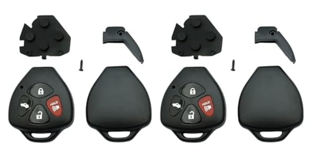 Keyless Entry Remote Key Housing Replacement for Toyota Avalon 4 button 2 pcs