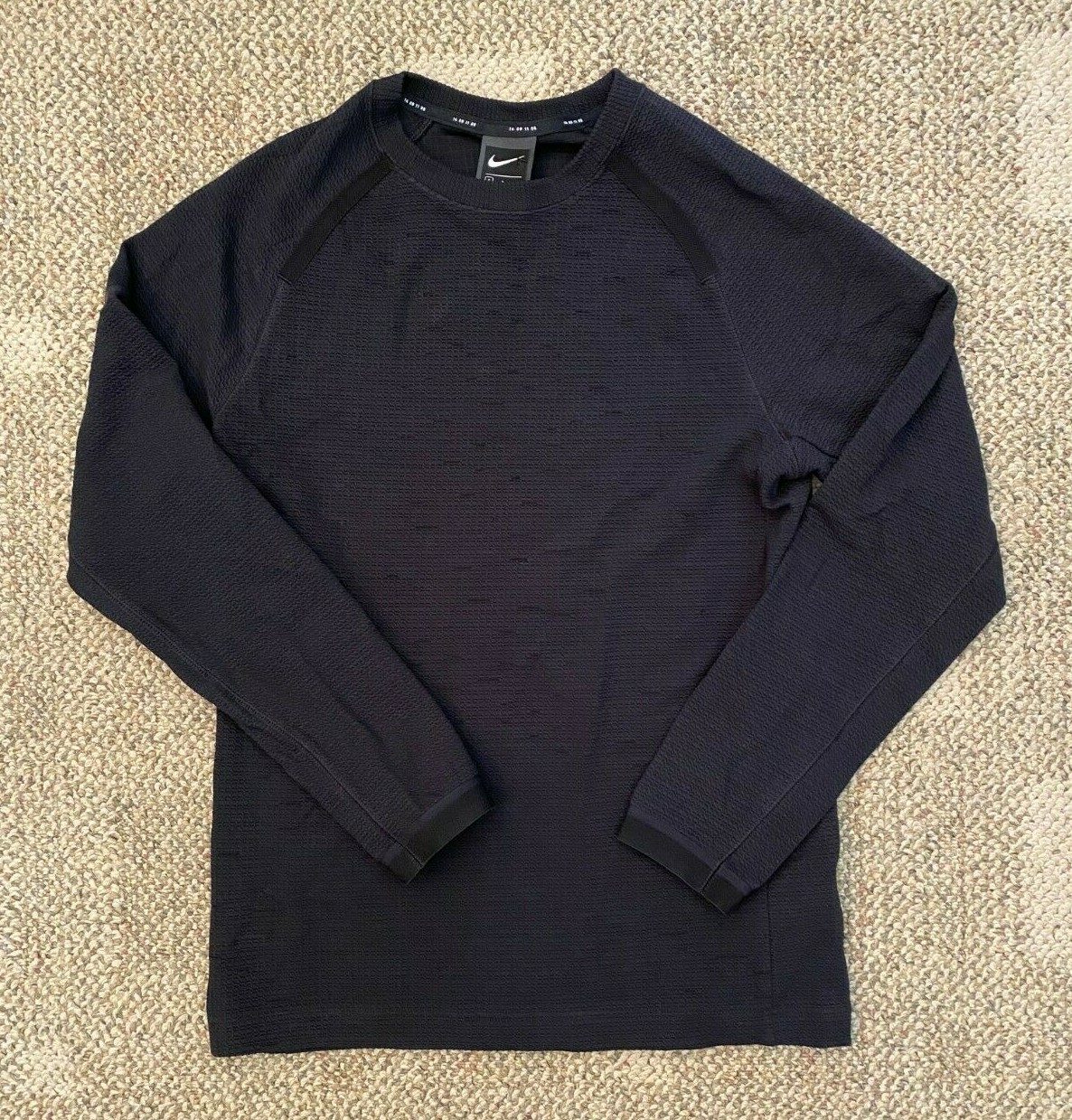 Nike Top Shirt Tech Pack Long Sleeve Stretch Distress CU3756 $90 Men's S Small