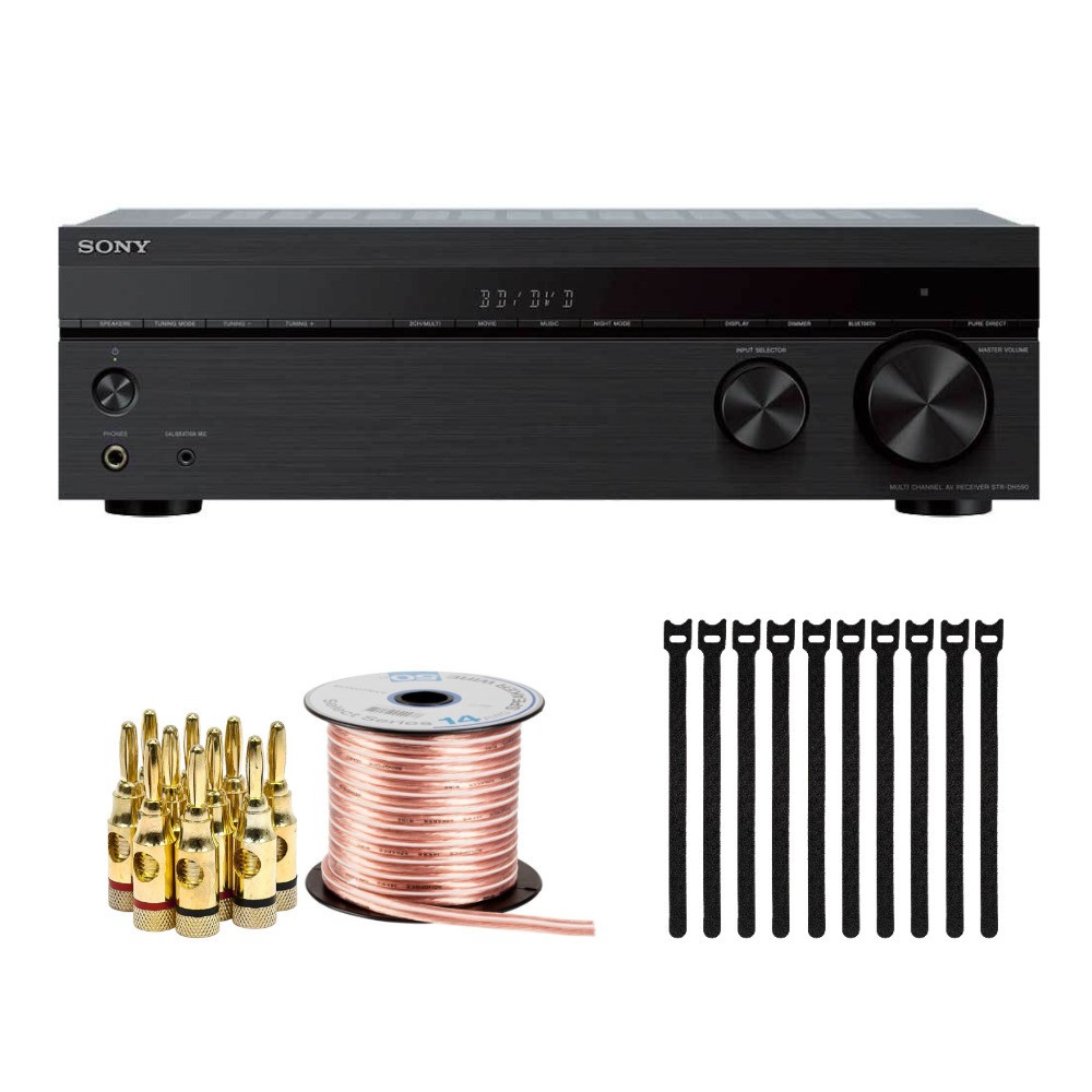 Sony STRDH590 5.2 Channel Home Theater AV Receiver Accessory Bundle