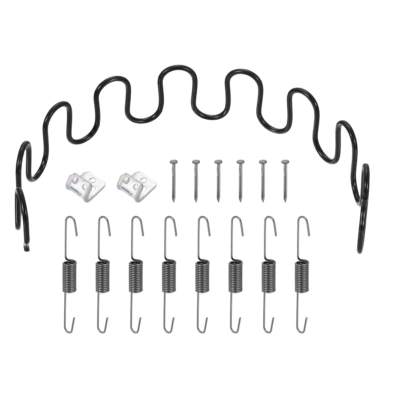 15.7" Upholstery Spring Replacement Kit, Sagging Cushions Repair Kit Black