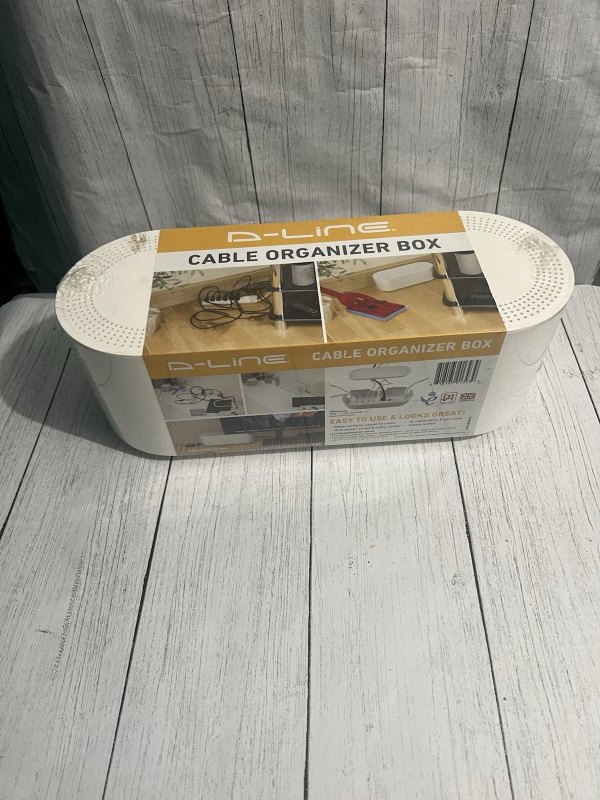 D-LINE US/COBSMLB Cable Organizer Box White - NEW