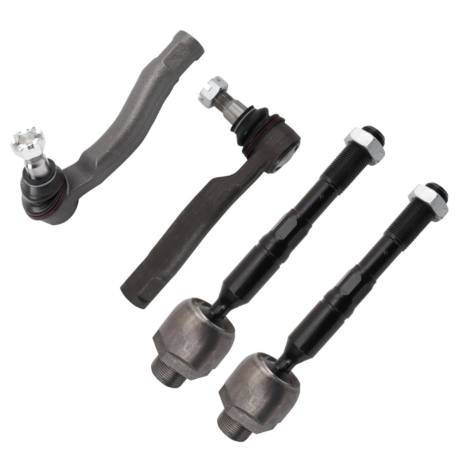TRQ Front Inner and Outer Tie Rod Set 4 Piece Compatible with 2003-2007 Lexus...