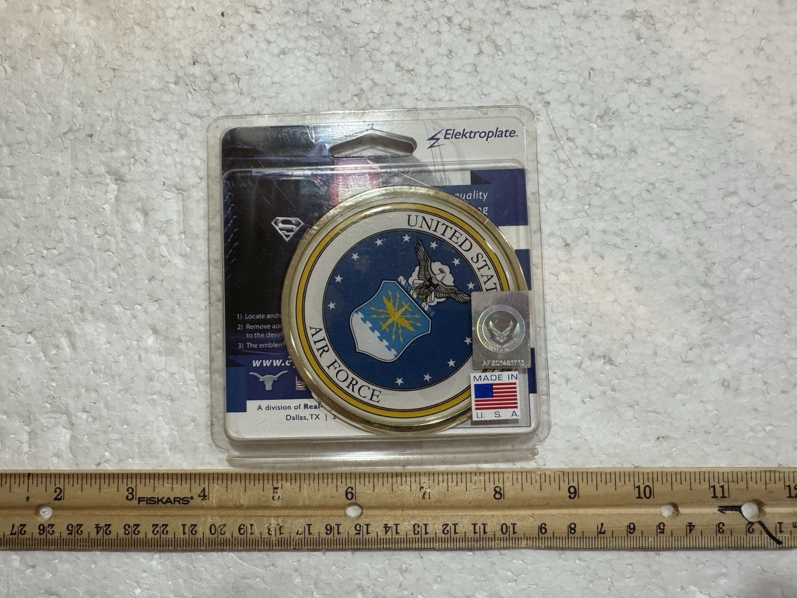United States Air Force Chrome Auto Emblem Sealed Unopened