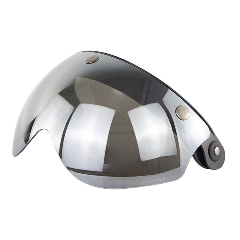 Windproof 3-Snap Visor Lens Shield for Motorcycle Helmets Flip Up Down Open Face