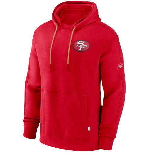 Nike San Francisco 49ers Nike Fleece Rewind Hoodie - Mens Large (MSRP $100)
