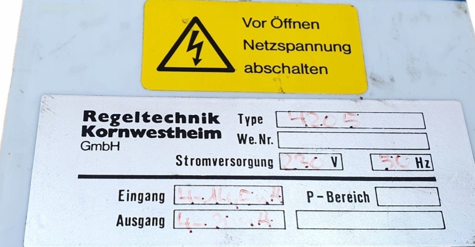 4205 REGELTECHNIK KORNWESTHEIM