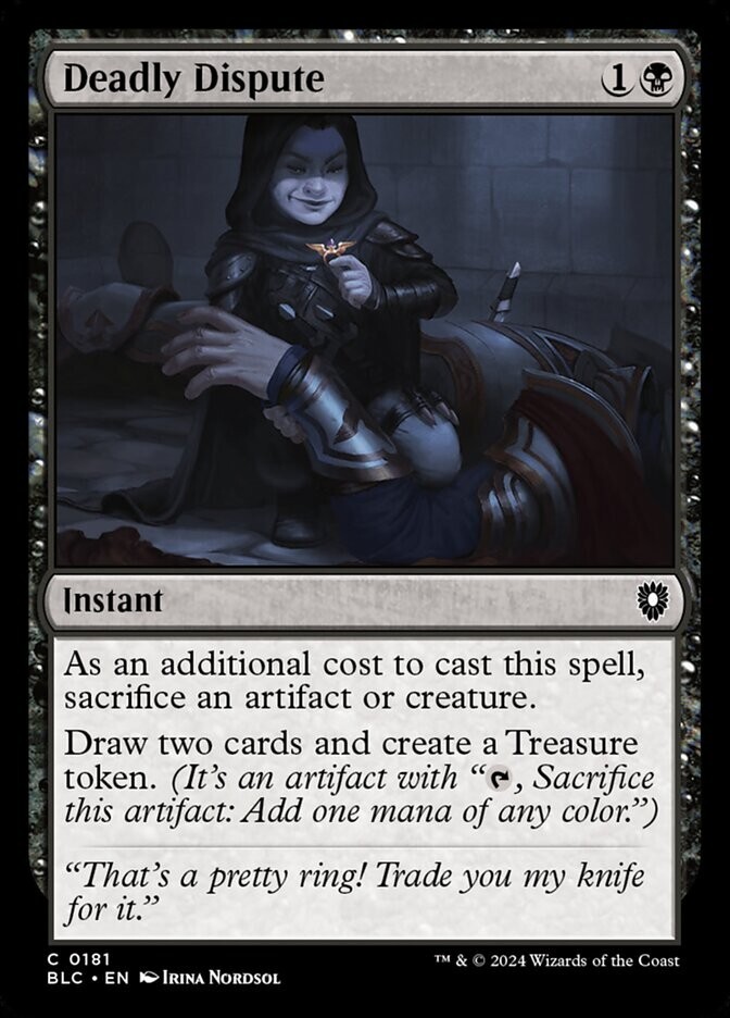 Deadly Dispute 0181 Non Foil Common Bloomburrow Commander MTG Near Mint