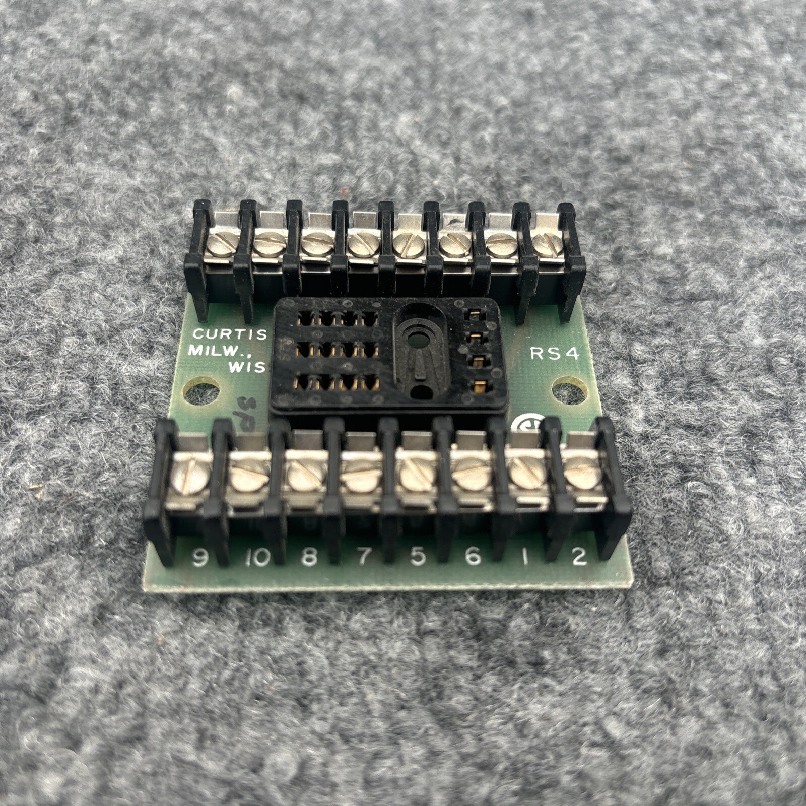 Lot Of 2 - Curtis RS4 Relay Socket Board Used