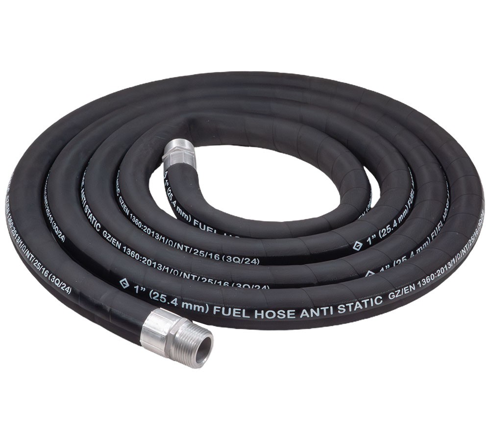 1"Fuel Transfer Hose 20FT for Diesel, Gasoline, Kerosene & Petroleum-Based Fluid