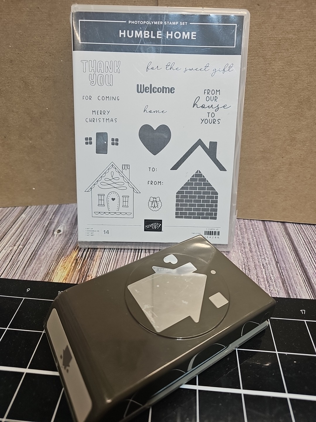 Stampin' UP! HUMBLE HOME Stamp Set & HUMBLE HOME BUILDER Punch House Welcome