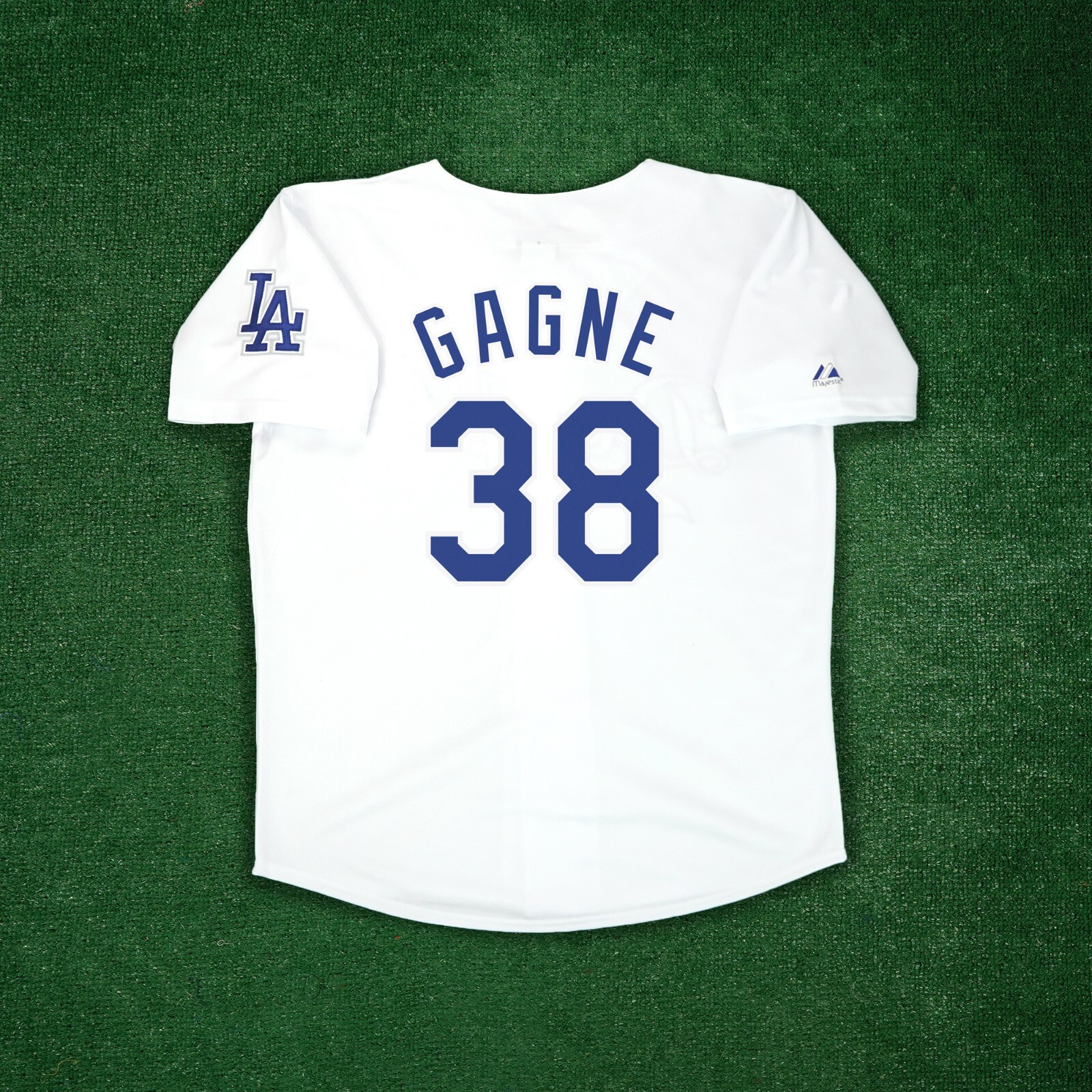 Eric Gagne 1999 Los Angeles Dodgers Cooperstown Home White Jersey w/ Patch