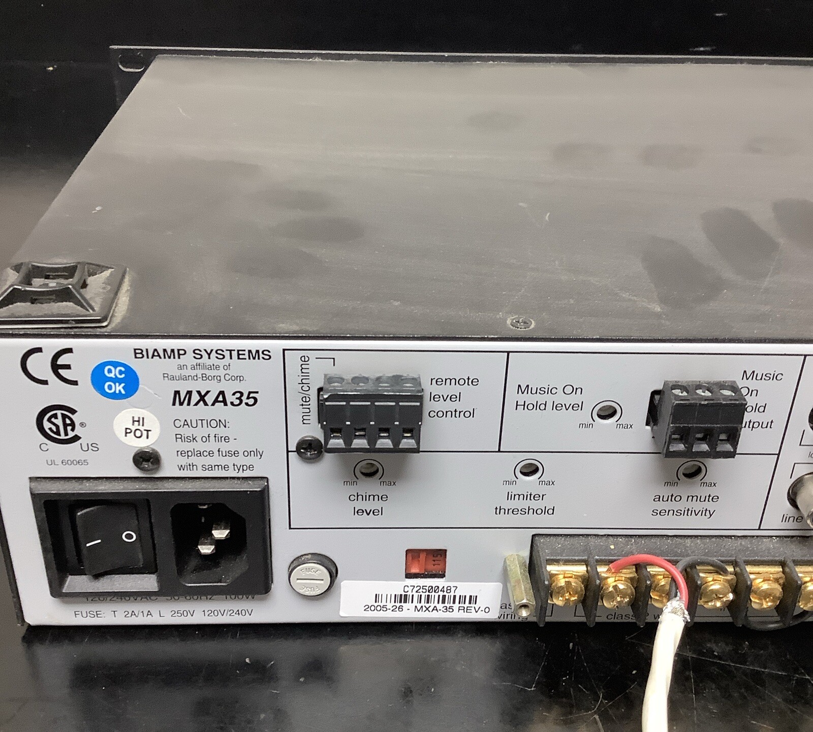 Biamp MXA35 Mixer Amplifier