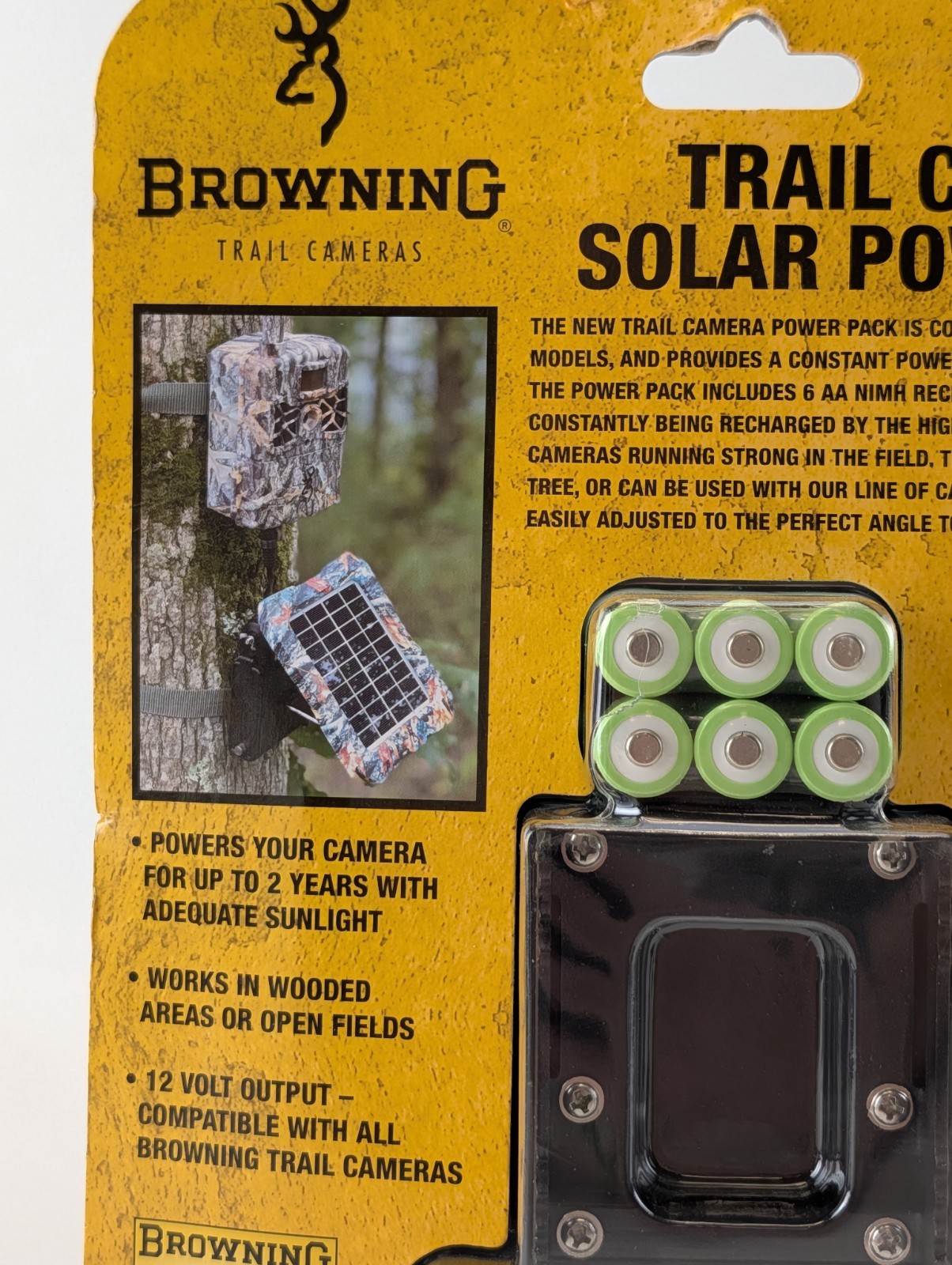 Browning Trail Camera Solar Power Pack Camo New BTC-SBP12