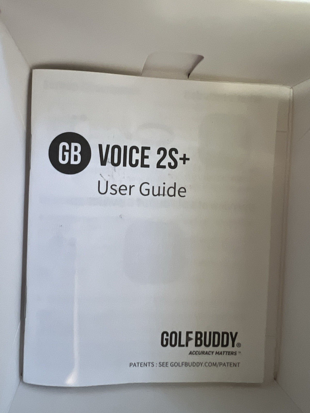 GolfBuddy GB Voice 2S+ Talking GPS Golf Rangefinder Navigation Black New