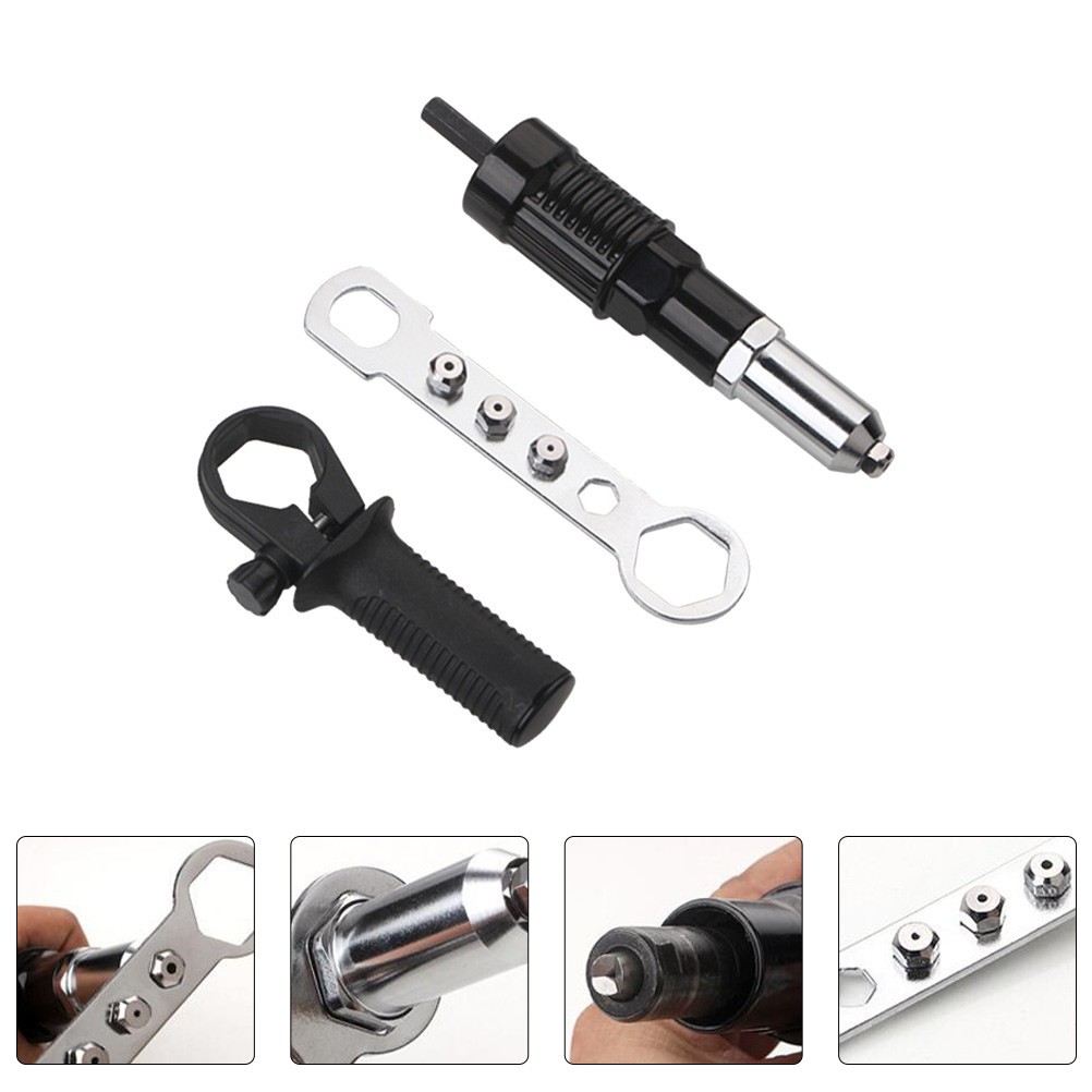 Metal Rivet Shooter Connector Pulling Machine Joint Right Angle Drill Adapter