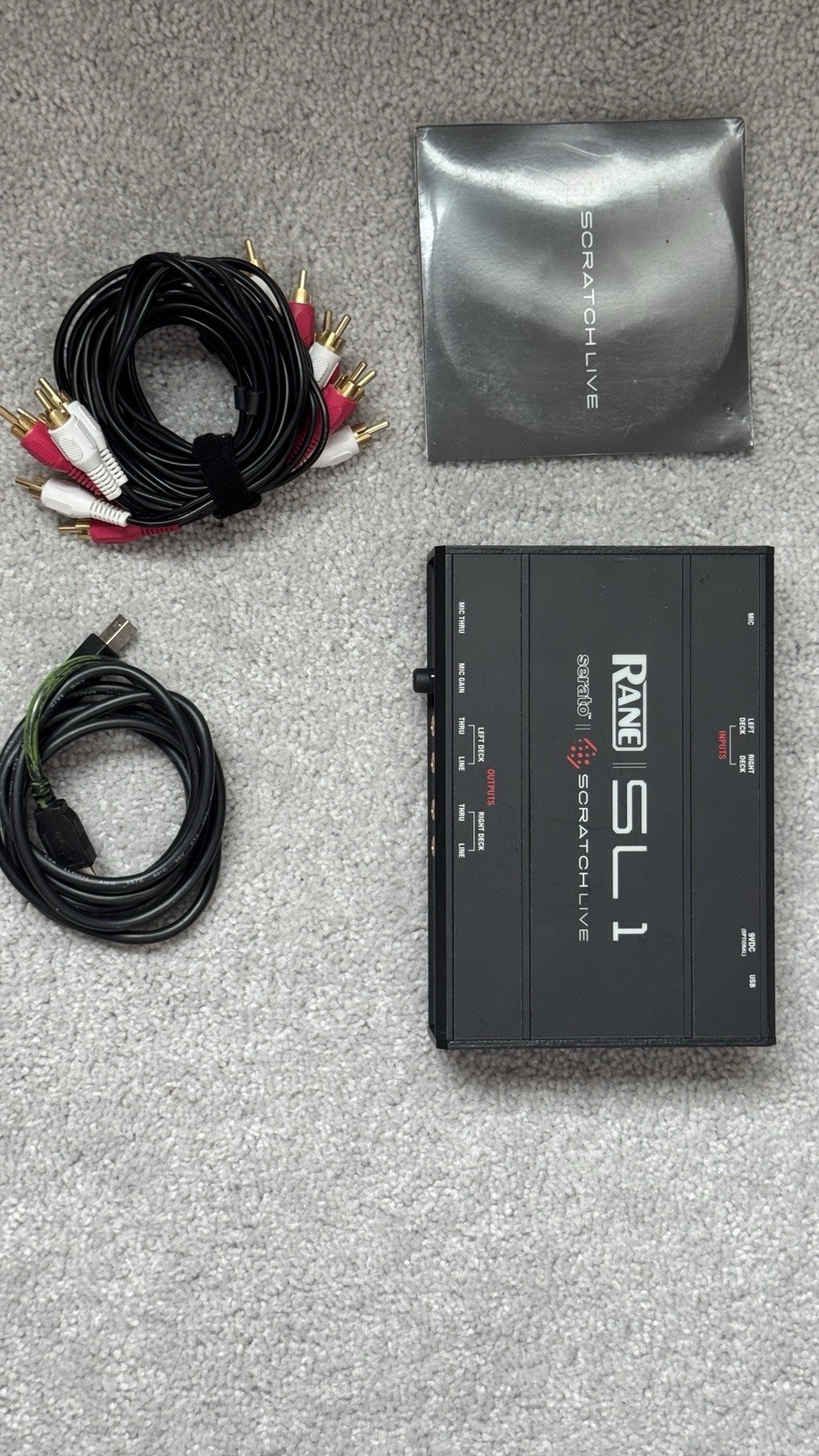 Rane SL1 Serato Scratch Live DVS Interface w/ Control Vinyl, CD & Cables