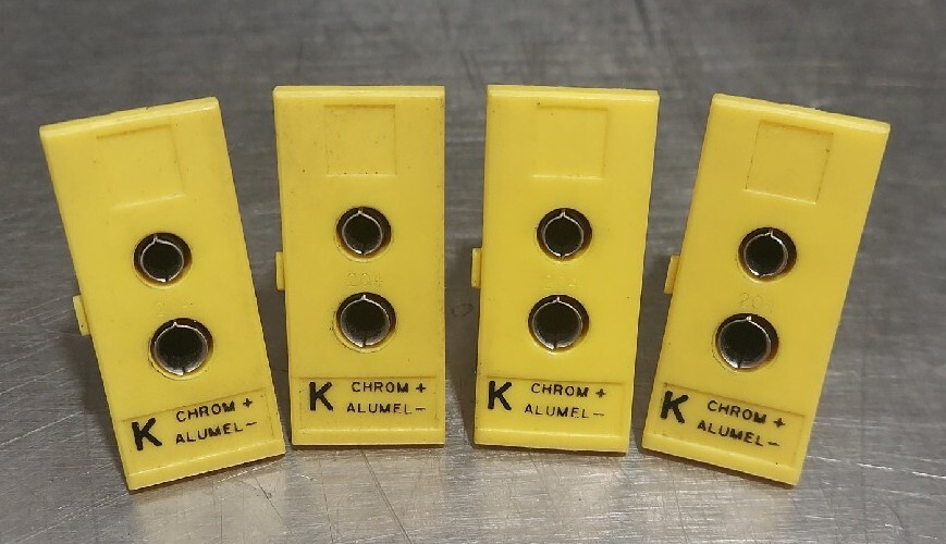 Lot of 4 - Omega Type K Terminal Connector Chrom + Alumel