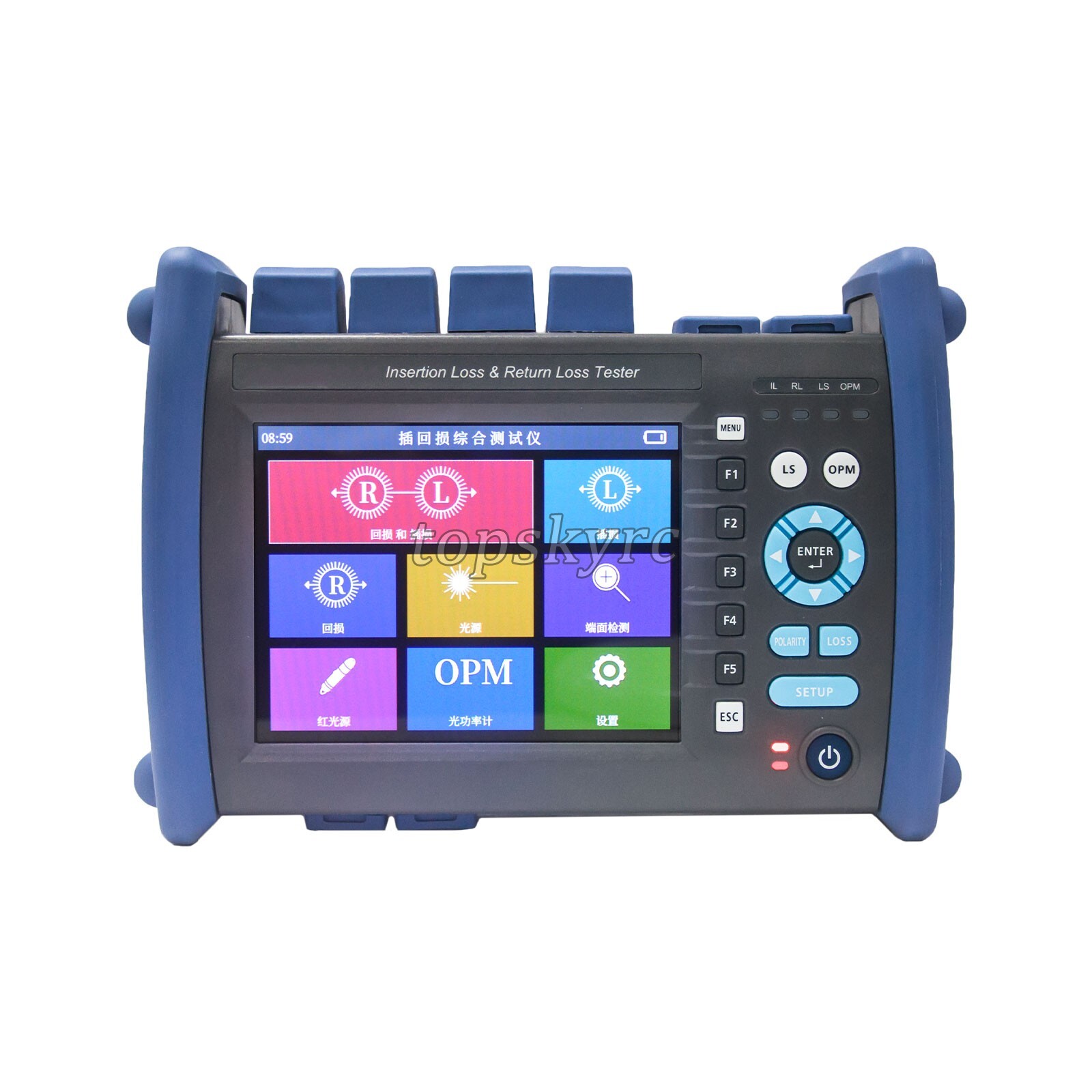 JW3503 Insertion/Return Loss Integrated Tester Support Multi-wavelength 5.6"